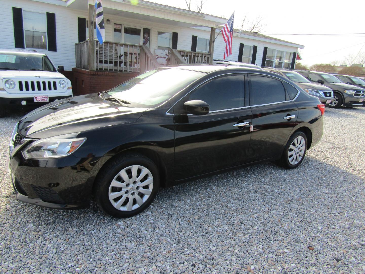 2019 Black /Gray Nissan Sentra S CVT (3N1AB7AP3KY) with an 1.8L L4 SFI DOHC 16V engine, Automatic transmission, located at 15016 S Hwy 231, Midland City, AL, 36350, (334) 983-3001, 31.306210, -85.495277 - Photo#2